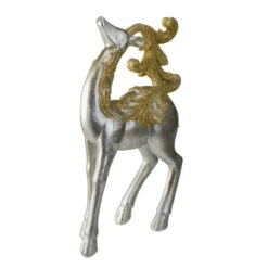Northlight 12" Silver And Gold Glitter Christmas TableTop Reindeer Figure -Ornaments Store northlight dw27704 2 94007.1588415260