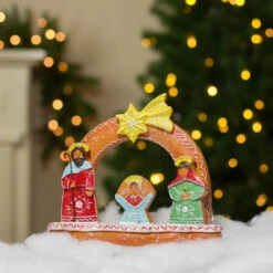 Northlight 8" Glitter Dusted Gingerbread Holy Family Christmas Nativity Decoration 9 Northlight 8" Glitter Dusted Gingerbread Holy Family Christmas Nativity Decoration -Ornaments Store northlight dw27708 4 24285.1665610424