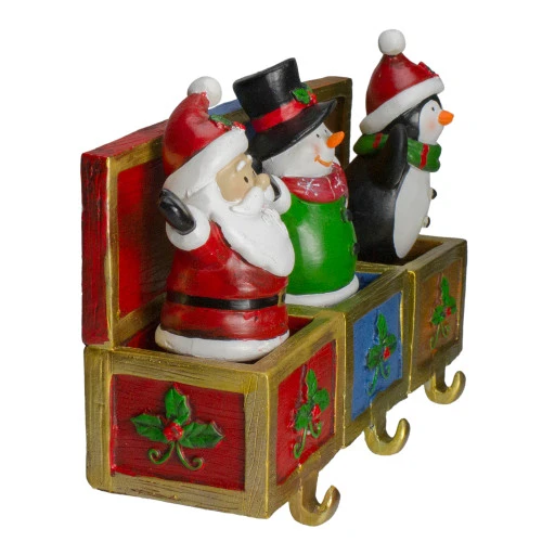 Northlight Set Of 3 Santa, Snowman And Penguin Jack In The Box Christmas Stocking Holders 5 Northlight Set Of 3 Santa, Snowman And Penguin Jack In The Box Christmas Stocking Holders - Image 3