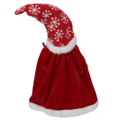 Northlight 14.5" Red And White Snowflakes Santa Gnome With Cape Christmas Figure -Ornaments Store northlight e27395 2 76213.1588406365