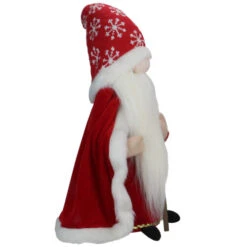 Northlight 14.5" Red And White Snowflakes Santa Gnome With Cape Christmas Figure -Ornaments Store northlight e27395 3 20448.1588406365