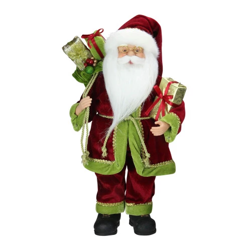 Northlight 16" Red And Green Grand Imperial Santa Claus With Gift Bag Christmas Tabletop Figurine 3 Northlight 16" Red And Green Grand Imperial Santa Claus With Gift Bag Christmas Tabletop Figurine