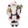 Northlight 16" Red And White Standing Santa Claus Christmas Figure With Present Bag 1 Northlight 16" Red And White Standing Santa Claus Christmas Figure With Present Bag -Ornaments Store northlight e76476 63759.1665610438