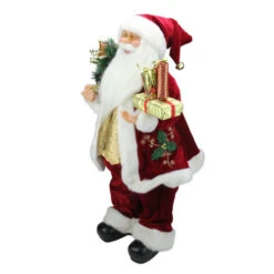 Northlight 24" Red Holly Berry Standing Santa Claus With Presents And Gift Bag Christmas Figurine -Ornaments Store northlight e76486 1 85905.1588406515