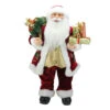 Northlight 24" Red Holly Berry Standing Santa Claus With Presents And Gift Bag Christmas Figurine -Ornaments Store northlight e76486 04832.1636286912