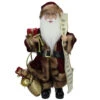Northlight 18" Burgundy And Brown Santa Claus With Naughty Or Nice List Christmas Figure -Ornaments Store northlight e76524 32434.1588415429