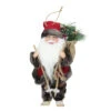 Northlight 9" Brown And Red Skiing Santa Claus With Gift Bag Christmas Figurine -Ornaments Store northlight e76604 78063.1588415424
