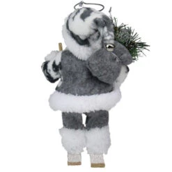 Northlight 9" White And Gray Skiing Santa Claus Christmas Figurine - 31422145 -Ornaments Store northlight e76663 2 20943.1587645151