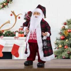 Northlight 24" Red And White Santa Claus With Lantern And Gift Bag Christmas Figure 8 Northlight 24" Red And White Santa Claus With Lantern And Gift Bag Christmas Figure -Ornaments Store northlight e86165 styled 11673.1671008544