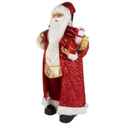 Northlight 32" Red And Gold Santa Claus With Gifts Christmas Figure -Ornaments Store northlight e88520 2new 64636.1671008211