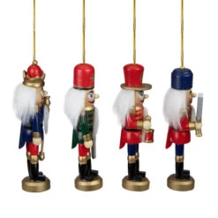 Northlight Set Of 4 Red And Green Christmas Nutcracker Ornaments - 5" -Ornaments Store northlight f00108 2 05645.1665610744