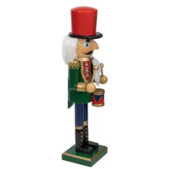 Northlight 14" Green And Red Traditional Standing Drummer Christmas Nutcracker -Ornaments Store northlight f97175 3 04460.1597368584