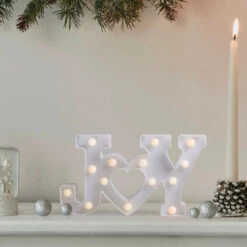 Northlight 12.75" White "JOY" LED Christmas Marquee Wall Sign -Ornaments Store northlight fm26606 4 58150.1625841445