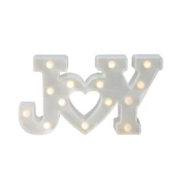 Northlight 12.75" White "JOY" LED Christmas Marquee Wall Sign -Ornaments Store northlight fm26606 11461.1694101349