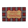 Northlight Red And Black Plaid "Merry Christmas" Rectangular Doormat 18" X 30" -Ornaments Store northlight fw28330 97157.1588405431
