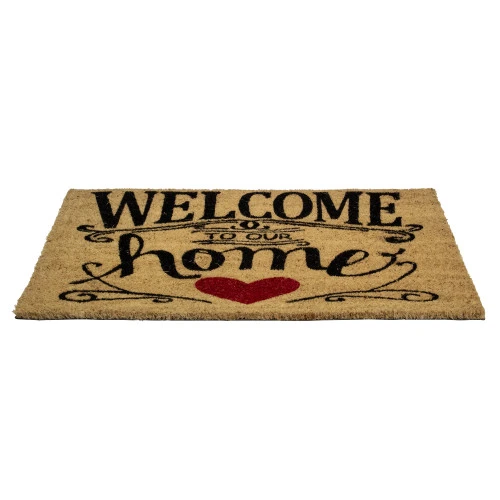 Northlight Natural Coir "Welcome To Our Home" Rectangular Doormat 18" X 30" 6 Northlight Natural Coir "Welcome To Our Home" Rectangular Doormat 18" X 30" - Image 4