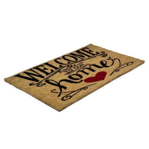 Northlight Natural Coir "Welcome To Our Home" Rectangular Doormat 18" X 30" 5 Northlight Natural Coir "Welcome To Our Home" Rectangular Doormat 18" X 30" - Image 3