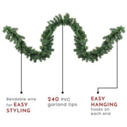 Northlight 9' X 12" Windsor Pine Artificial Christmas Garland - Unlit -Ornaments Store northlight gb20ygw712 gr thumbnail 38249.1665783342