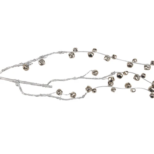 Northlight 41" Silver Hanging Jingle Bell Artificial Christmas Spray 4 Northlight 41" Silver Hanging Jingle Bell Artificial Christmas Spray - Image 2