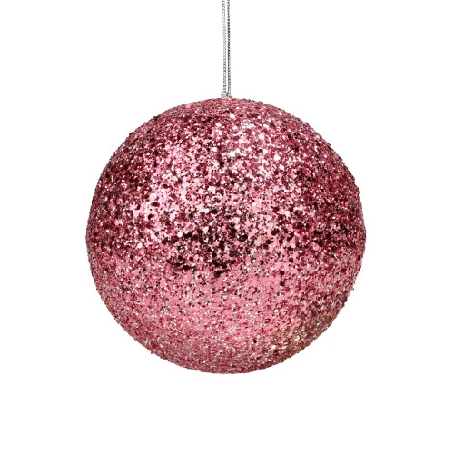 Northlight 5.75" Pink Sequin Ball Christmas Ornament 3 Northlight 5.75" Pink Sequin Ball Christmas Ornament