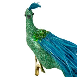 Northlight 14" Green And Blue Jeweled Peacock Clip-On Christmas Ornament -Ornaments Store northlight gb28246 2 59332.1588359002