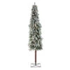 Northlight 7' Pre-Lit Green Pencil Flocked Alpine Artificial Christmas Tree - Clear Lights 2 Northlight 7' Pre-Lit Green Pencil Flocked Alpine Artificial Christmas Tree - Clear Lights -Ornaments Store northlight gc yv134327 29358.1588368977