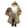 Northlight 18.25" Brown And White Santa Claus With Bag Christmas Figurine 2 Northlight 18.25" Brown And White Santa Claus With Bag Christmas Figurine -Ornaments Store northlight gd83298 1 35445.1588415213