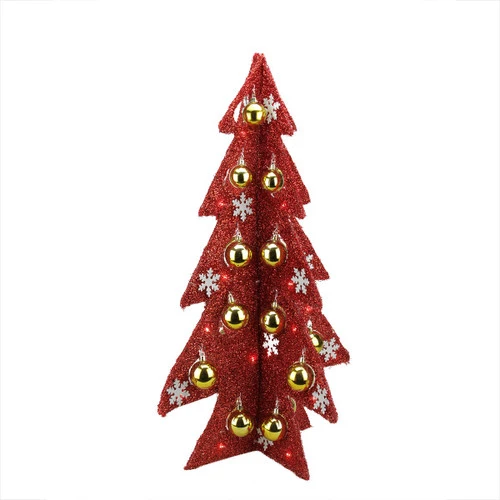 Northlight 2.25' Pre-Lit LED Decorated Tinsel Artificial Christmas Tree 4 Northlight 2.25' Pre-Lit LED Decorated Tinsel Artificial Christmas Tree - Image 2