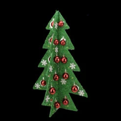 Northlight 28" Pre-Lit Battery Operated Green And Red LED Christmas Tree Tabletop Decor -Ornaments Store northlight h36264 03 52267.1600391939