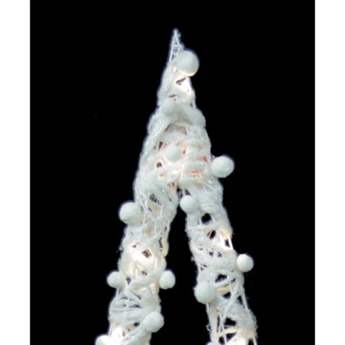Northlight 34" Pre-Lit White Battery Operated Glittered Christmas Tree Decor 5 Northlight 34" Pre-Lit White Battery Operated Glittered Christmas Tree Decor - Image 3