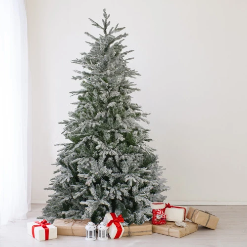 Northlight 6.5' Flocked Winfield Fir Artificial Christmas Tree - Unlit 4 Northlight 6.5' Flocked Winfield Fir Artificial Christmas Tree - Unlit - Image 2