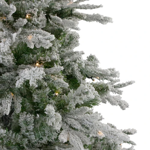 Northlight 7.5' Pre-Lit Medium Flocked Winfield Fir Artificial Christmas Tree - Warm White LED Lights 6 Northlight 7.5' Pre-Lit Medium Flocked Winfield Fir Artificial Christmas Tree - Warm White LED Lights - Image 4