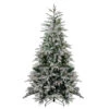 Northlight 7.5' Pre-Lit Medium Flocked Winfield Fir Artificial Christmas Tree - Warm White LED Lights