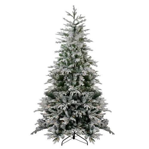 Northlight 7.5' Pre-Lit Medium Flocked Winfield Fir Artificial Christmas Tree - Warm White LED Lights 3 Northlight 7.5' Pre-Lit Medium Flocked Winfield Fir Artificial Christmas Tree - Warm White LED Lights