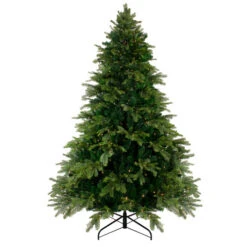 Northlight 7.5' Pre-Lit Full Woodcrest Pine Artificial Christmas Tree - Warm White LED Lights