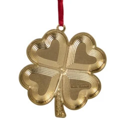 Northlight 3.25" Green And Brass-Plated Shamrock Christmas Ornament With European Crystals -Ornaments Store northlight hd28234 1 77113.1588369302