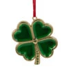 Northlight 3.25" Green And Brass-Plated Shamrock Christmas Ornament With European Crystals -Ornaments Store northlight hd28234 98753.1588369300