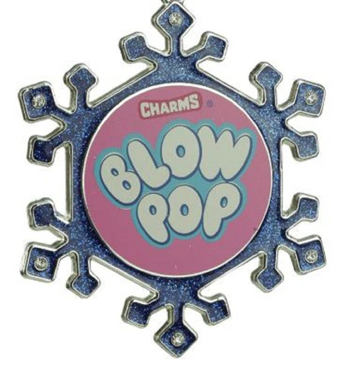 Northlight 3.25" Blue And Pink Candy Logo Snowflake Christmas Ornament 4 Northlight 3.25" Blue And Pink Candy Logo Snowflake Christmas Ornament - Image 2