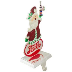 Northlight 9.75" Silver Plated Pepsi-Cola Santa Claus Christmas Stocking Holder -Ornaments Store northlight hd82332 2 updatedjpg 82204.1665611042