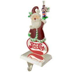 Northlight 9.75" Silver Plated Pepsi-Cola Santa Claus Christmas Stocking Holder -Ornaments Store northlight hd82332 4 updatedjpg 27795.1665611042