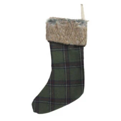 Northlight 17.5" Green And Brown Plaid Christmas Stocking With Cuff 7 Northlight 17.5" Green And Brown Plaid Christmas Stocking With Cuff -Ornaments Store northlight hm14687 3 12210.1599787105