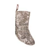 Northlight 17.5" Beige Paillette Sequins Hanging Christmas Stocking -Ornaments Store northlight hm14693 95459.1663860513