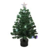 Northlight 3' Pre-Lit Potted Color Changing Fiber Optic Artificial Christmas Tree - Multi Color LED Lights -Ornaments Store northlight j64961 42856.1588354143