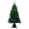 Northlight 4' Pre-lit Potted Medium Pine Color Changing Star Artificial Christmas Tree - Multi-Color Fiber Optic LED Lights -Ornaments Store northlight j65092 80023.1588356318