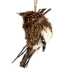 Northlight Set 3 Sisal And Twig Owl Christmas Ornaments, 3.5" -Ornaments Store northlight ja01545 2 32172.1665610426