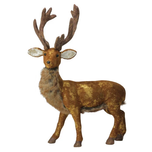 Northlight 24” Brown And Gold Standing Reindeer Christmas Tabletop Figure 3 Northlight 24” Brown And Gold Standing Reindeer Christmas Tabletop Figure