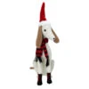 Northlight 21.5" White And Gray Sitting Greyhound Dog In Santa Hat Christmas Decoration 1 Northlight 21.5" White And Gray Sitting Greyhound Dog In Santa Hat Christmas Decoration -Ornaments Store northlight ja15788 99318.1588415634
