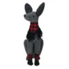 Northlight 14.5” Gray And Red Sitting Dog With Plaid Collar Christmas Decoration -Ornaments Store northlight ja15790 1 37275.1588405861