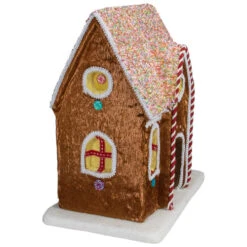 Northlight 14.5" Gingerbread Kisses Christmas Gingerbread House -Ornaments Store northlight ja25743 4 67279.1588402580