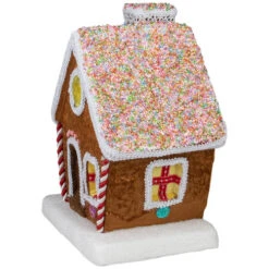 Northlight 14.5" Gingerbread Kisses Christmas Gingerbread House -Ornaments Store northlight ja25744 3 35005.1588402579